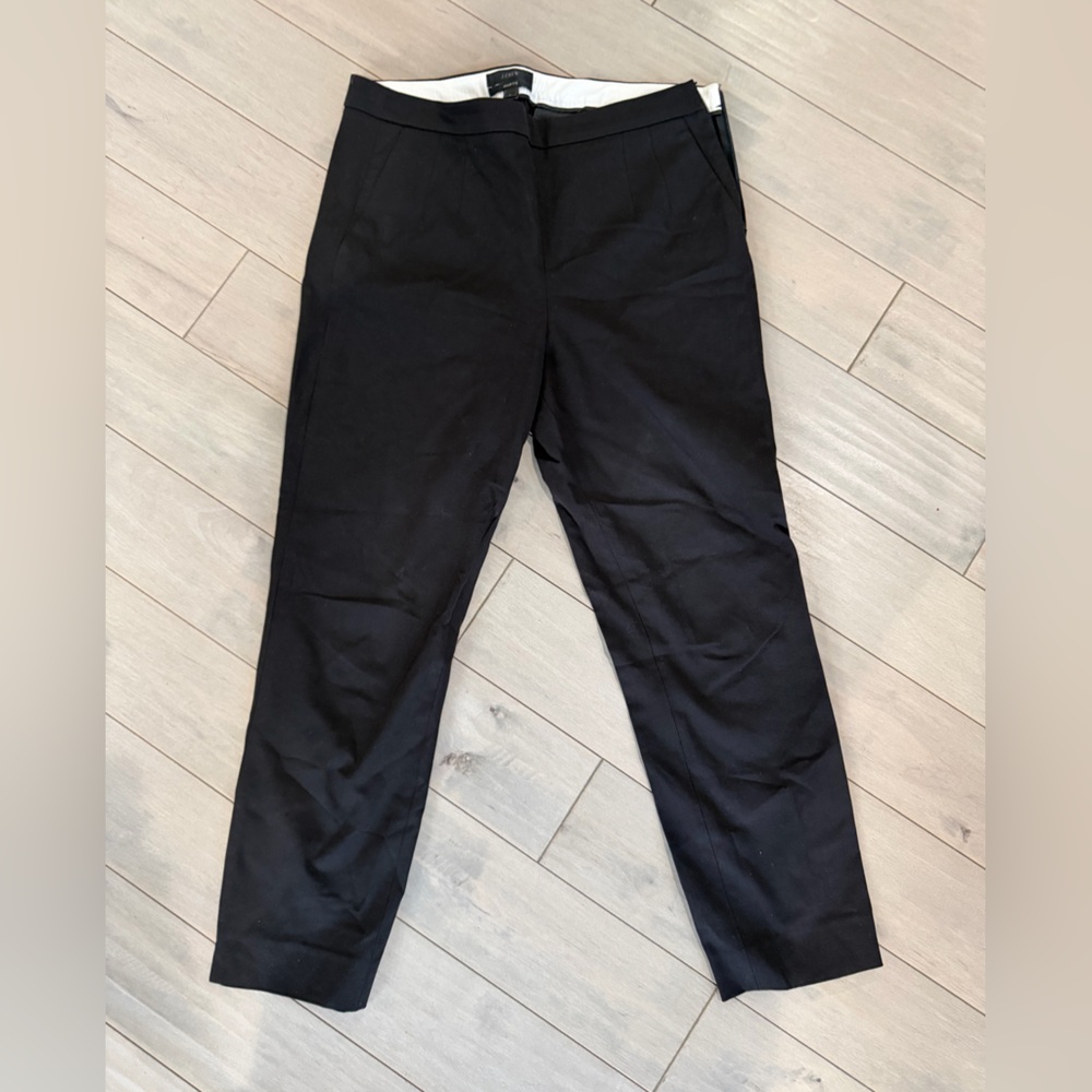 J.Crew Black Slim Fit Martie Pants, black, size 6 - Picture 3 of 6